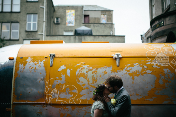 Rowanjoy pale green wedding dress, Eclectic Edinburgh wedding, Caro Weiss Photography