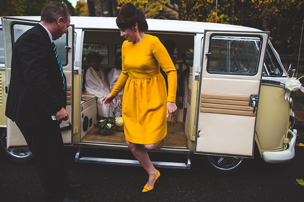 1950s and 1960s mustard yellow Autumn wedding, Images by S6 Photography