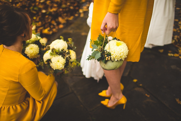 1950s and 1960s mustard yellow Autumn wedding, Images by S6 Photography