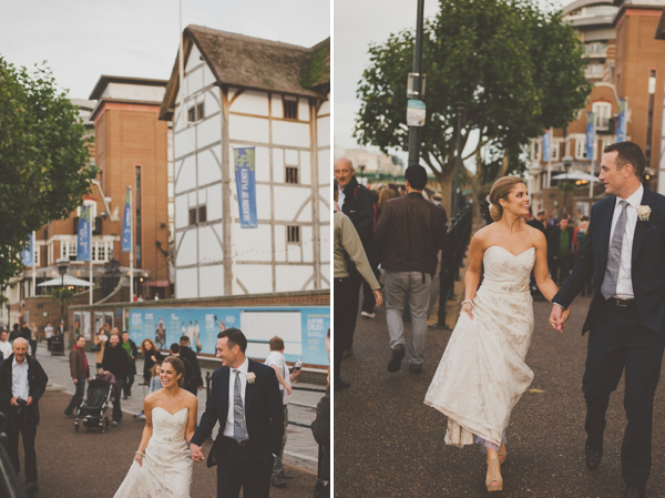 Paloma Blanca wedding dress, The Swan Shakespeares Globe Theatre, Photography by Nabeels Camera