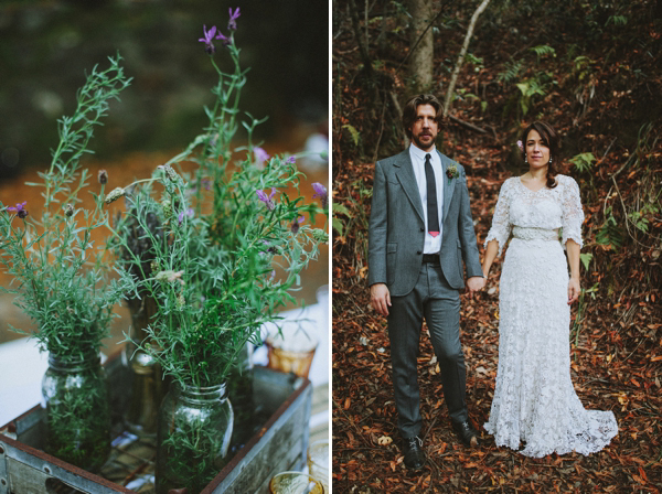 Edwardian vintage crochet wedding dress, Californian wedding, Brittany Esther wedding photography