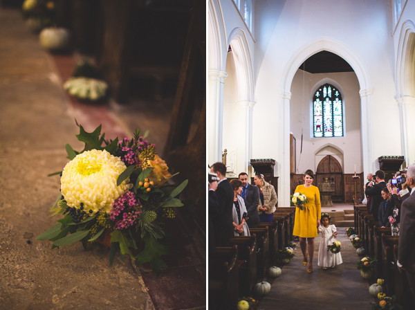 1950s and 1960s mustard yellow Autumn wedding, Images by S6 Photography