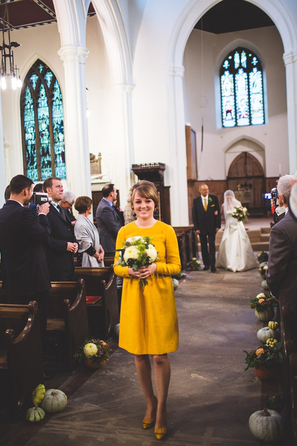 1950s and 1960s mustard yellow Autumn wedding, Images by S6 Photography