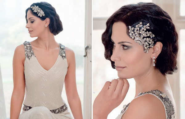 Glitzy Secrets Twenties Heirloom collection, 1920 style wedding accessories, www.glitzysecrets.com