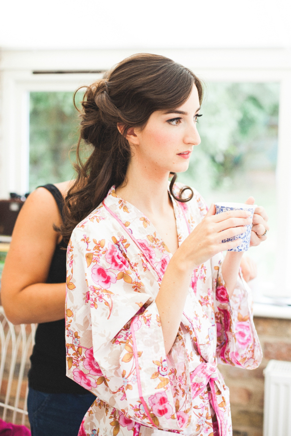 Azalea by Jenny Packham, Edwardian inspired floral crown, Emmanuel College Cambridge wedding, M&J Photography