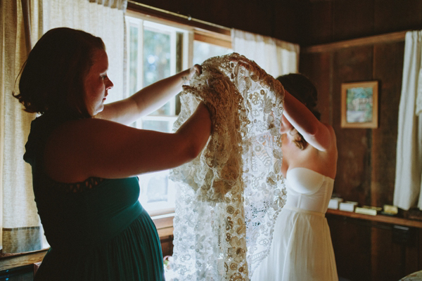 Edwardian vintage crochet wedding dress, Californian wedding, Brittany Esther wedding photography