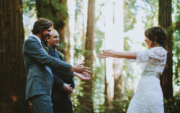 Edwardian vintage crochet wedding dress, Californian wedding, Brittany Esther wedding photography