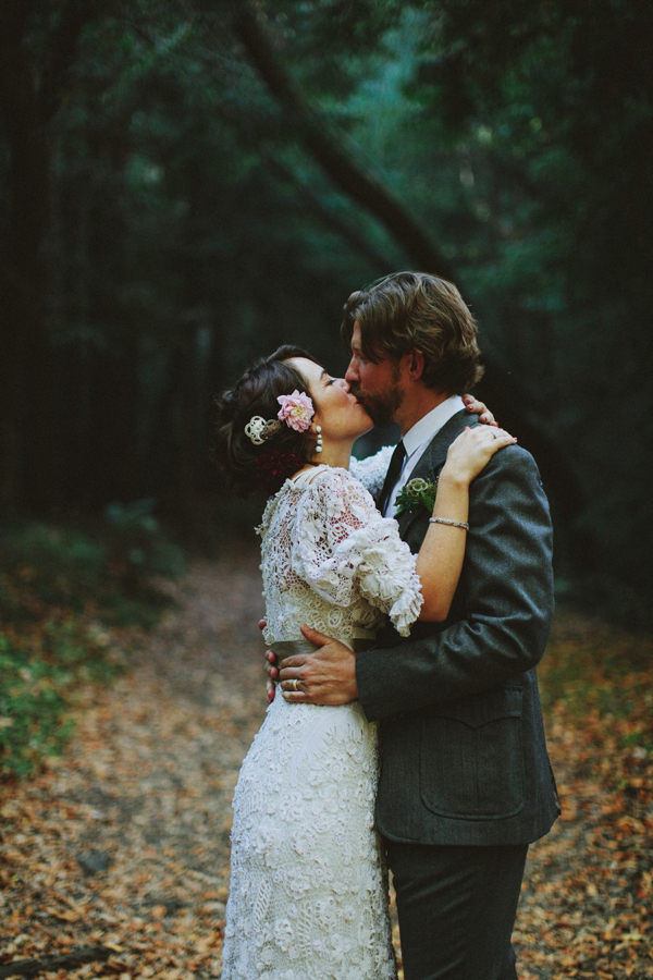 Edwardian vintage crochet wedding dress, Californian wedding, Brittany Esther wedding photography