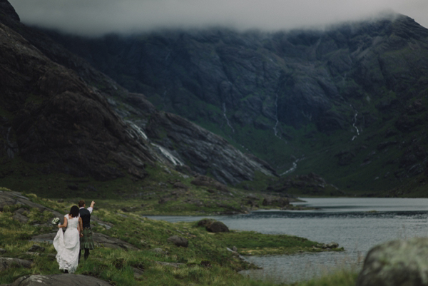 Scottish elopement, Handfasting, Gaelic Blessing, Isle of Skye Wedding, Charlotte Balbier wedding dress, Kitchener Photography