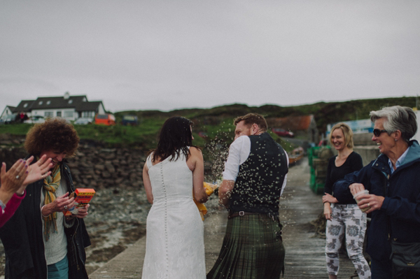 Scottish elopement, Handfasting, Gaelic Blessing, Isle of Skye Wedding, Charlotte Balbier wedding dress, Kitchener Photography