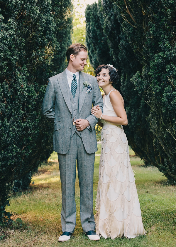 1920s Jazz Age Wedding, 1930s Vintage Wedding, Green Wedding, Art Deco Wedding, Gatsby Wedding, Images by Eclection Photography.