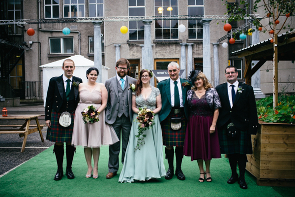 Rowanjoy pale green wedding dress, Eclectic Edinburgh wedding, Caro Weiss Photography