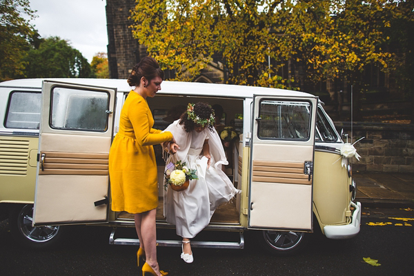 1950s and 1960s mustard yellow Autumn wedding, Images by S6 Photography