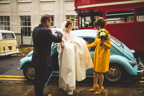 1950s and 1960s mustard yellow Autumn wedding, Images by S6 Photography