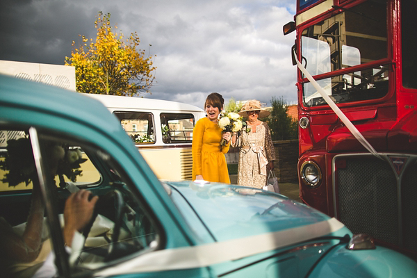 1950s and 1960s mustard yellow Autumn wedding, Images by S6 Photography