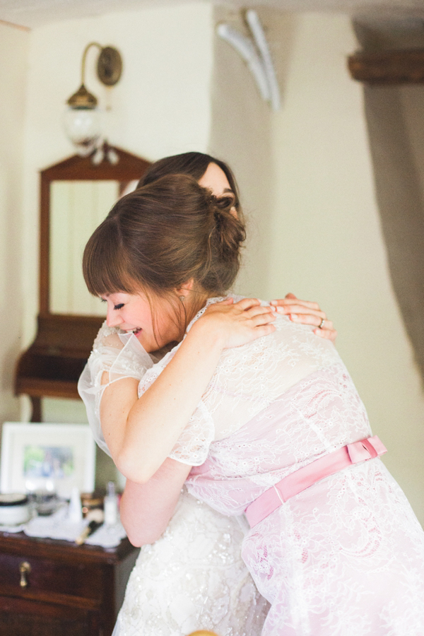 Azalea by Jenny Packham, Edwardian inspired floral crown, Emmanuel College Cambridge wedding, M&J Photography