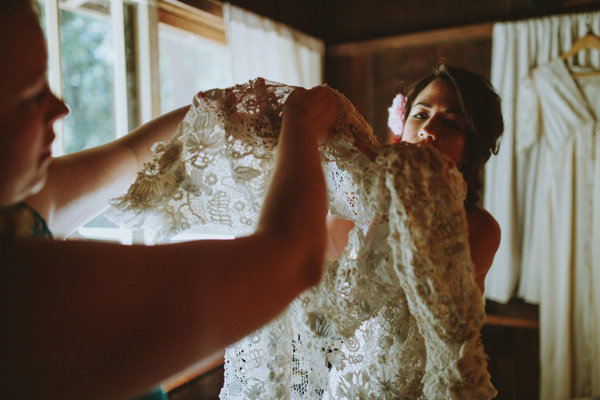 Edwardian vintage crochet wedding dress, Californian wedding, Brittany Esther wedding photography