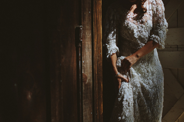 Edwardian vintage crochet wedding dress, Californian wedding, Brittany Esther wedding photography