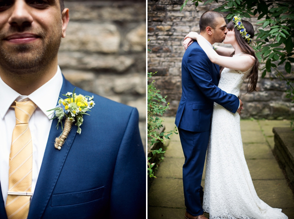 1960s style wedding, 1970s style wedding, bohemian bride, Edwardian wedding dress, yellow wedding, Anna C. Pettigrew Photography