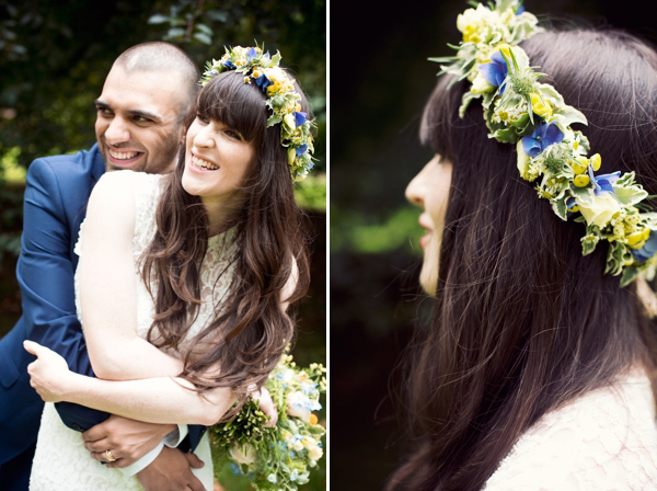 1960s style wedding, 1970s style wedding, bohemian bride, Edwardian wedding dress, yellow wedding, Anna C. Pettigrew Photography