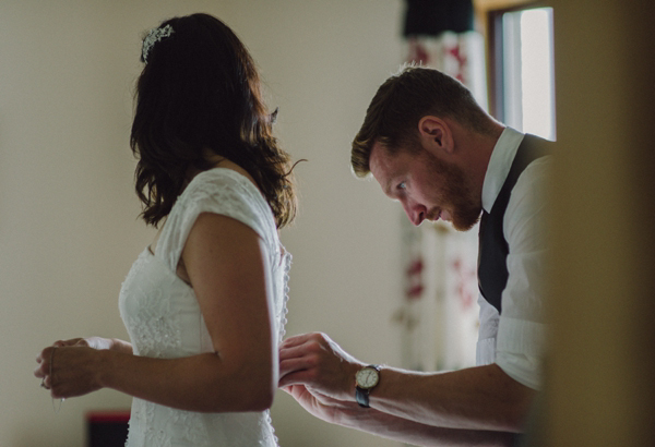 Scottish elopement, Handfasting, Gaelic Blessing, Isle of Skye Wedding, Charlotte Balbier wedding dress, Kitchener Photography