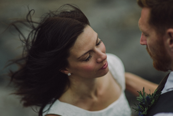 Scottish elopement, Handfasting, Gaelic Blessing, Isle of Skye Wedding, Charlotte Balbier wedding dress, Kitchener Photography