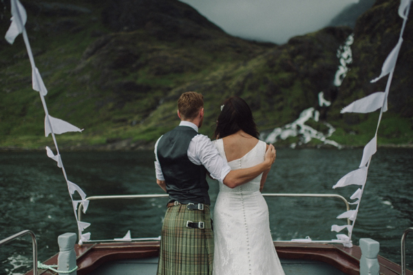 Scottish elopement, Handfasting, Gaelic Blessing, Isle of Skye Wedding, Charlotte Balbier wedding dress, Kitchener Photography