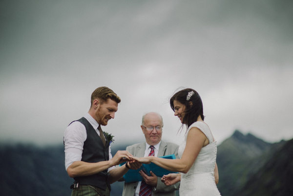 Scottish elopement, Handfasting, Gaelic Blessing, Isle of Skye Wedding, Charlotte Balbier wedding dress, Kitchener Photography