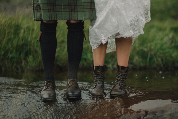 Scottish elopement, Handfasting, Gaelic Blessing, Isle of Skye Wedding, Charlotte Balbier wedding dress, Kitchener Photography