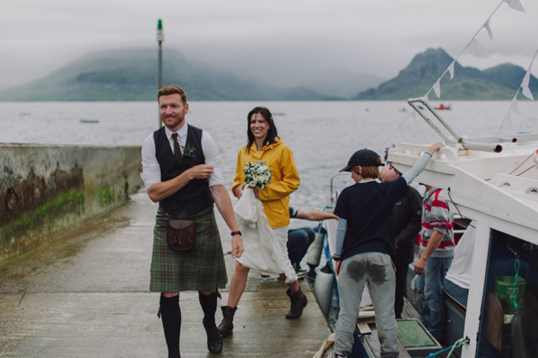 Scottish elopement, Handfasting, Gaelic Blessing, Isle of Skye Wedding, Charlotte Balbier wedding dress, Kitchener Photography