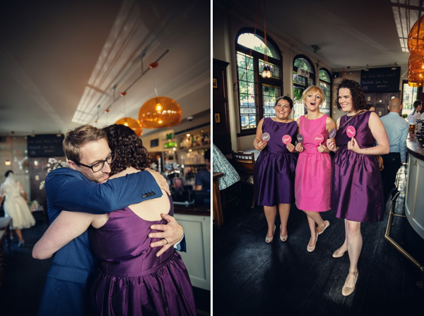 A 1950s inspired polka dot wedding dress, Camden London wedding, Assassynation Photography