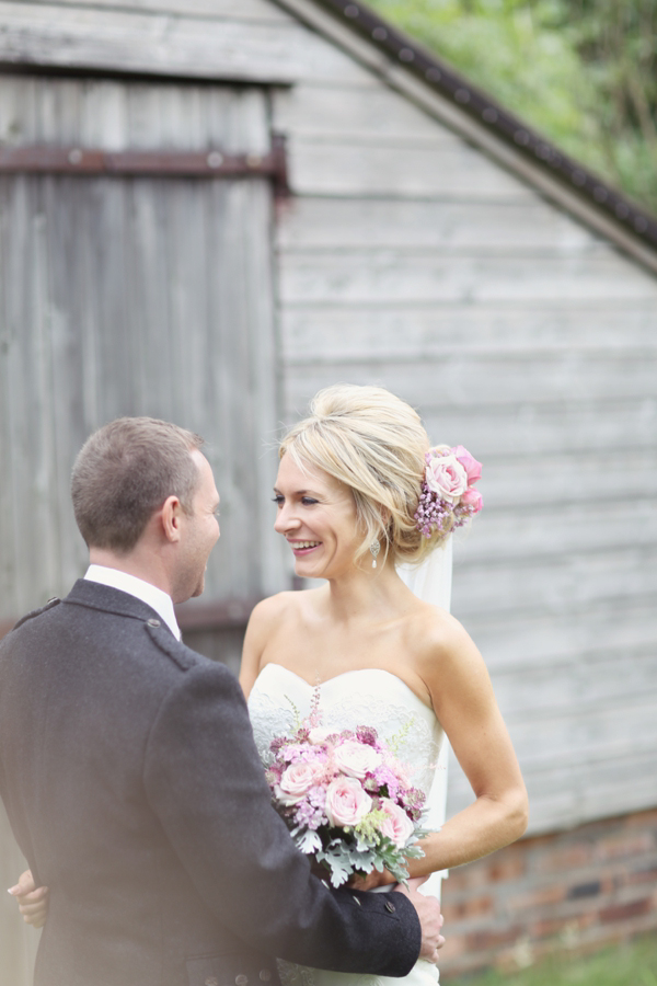 La Sposa wedding dress // soft pink romantic wedding // Craig & Eva Sanders Photography