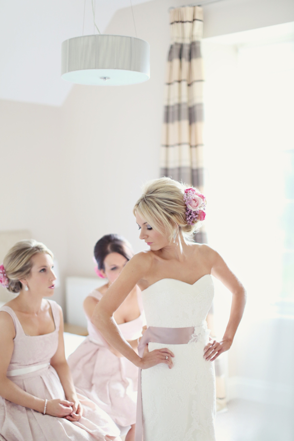 La Sposa wedding dress // soft pink romantic wedding // Craig & Eva Sanders Photography