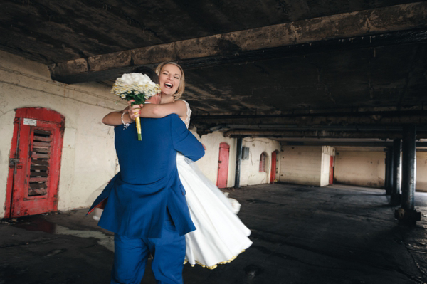 Candy Anthony wedding dress with yellow petticoat // Tino & Pip Photography