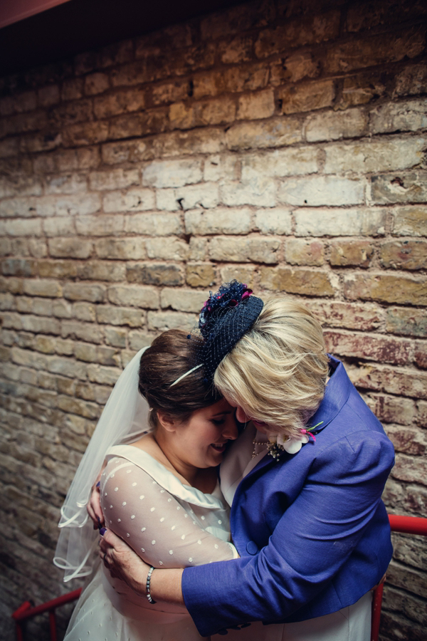 A 1950s inspired polka dot wedding dress, Camden London wedding, Assassynation Photography