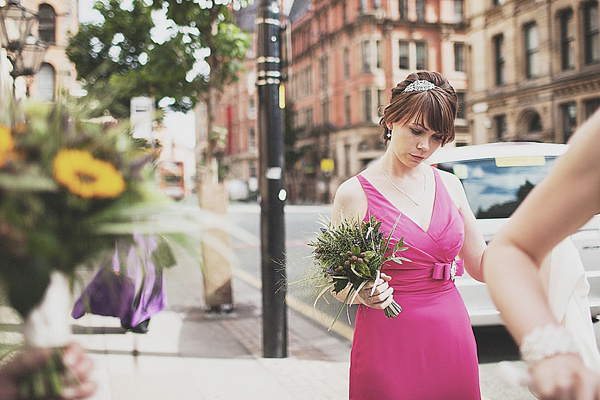 Enzoani wedding dress, Sunflower wedding, Manchester Art Gallery Wedding, Anna Hardy Photography