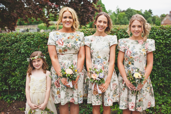 Jenny Packham, rustic floral coral wedding, Laura McCluskey Photography