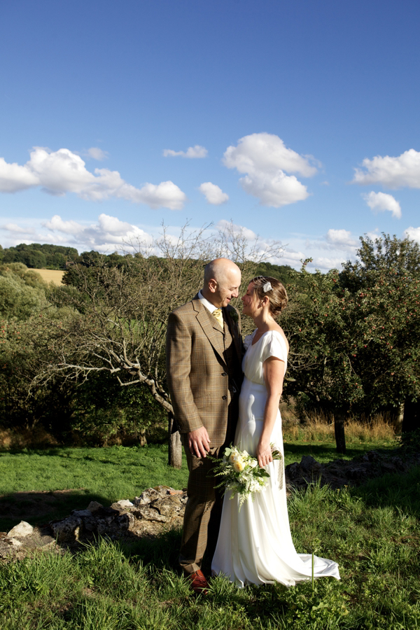 A Belle Bunty Gown for a Vintage Motorcycle Bride And Her