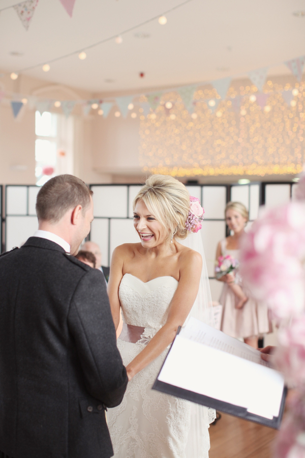 La Sposa wedding dress // soft pink romantic wedding // Craig & Eva Sanders Photography