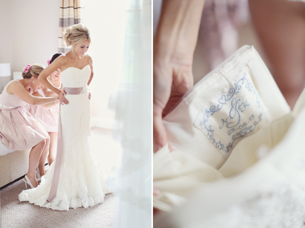 La Sposa wedding dress // soft pink romantic wedding // Craig & Eva Sanders Photography