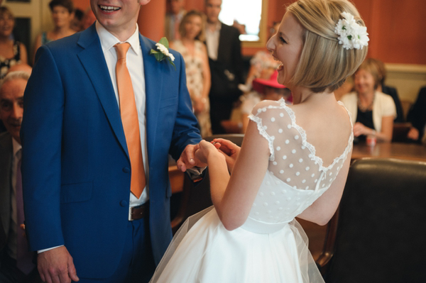 Candy Anthony wedding dress with yellow petticoat // Tino & Pip Photography