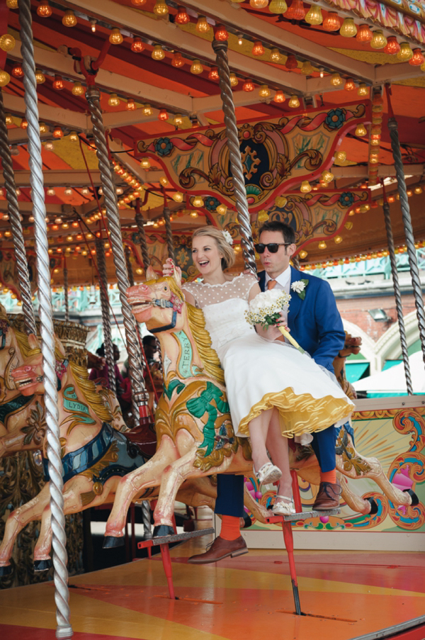 Candy Anthony wedding dress with yellow petticoat // Tino & Pip Photography