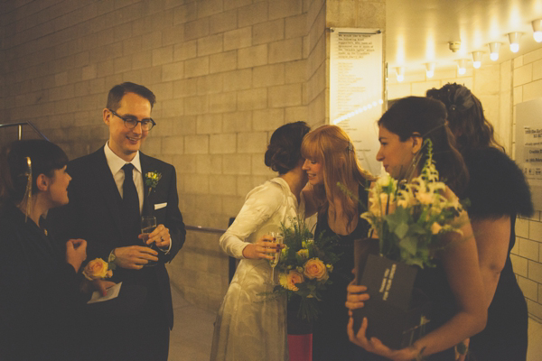 Lost in Translation inspired wedding // Wedding at The Crucible Theatre in Sheffield // Bride wearing a Japanese Kimono // Photography by India Hobson