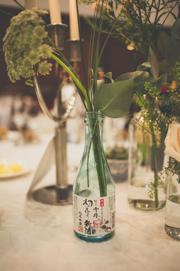 Lost in Translation inspired wedding // Wedding at The Crucible Theatre in Sheffield // Bride wearing a Japanese Kimono // Photography by India Hobson