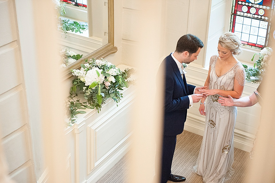 Eden by Jenny Packham // Intimate Country House Civil Ceremony // Photography by Julie Tinton