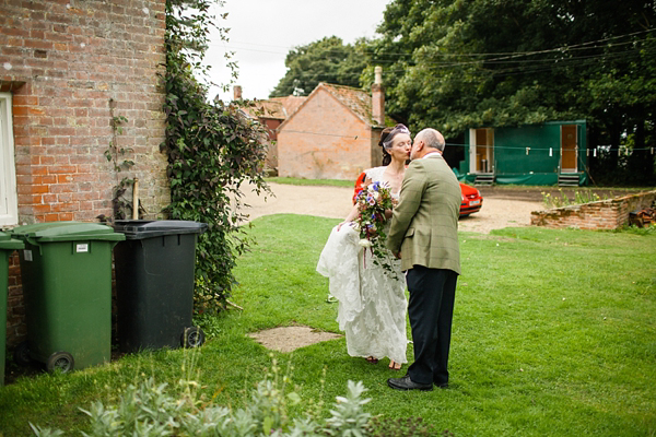 Vintage and bohemian inspired woodland wedding