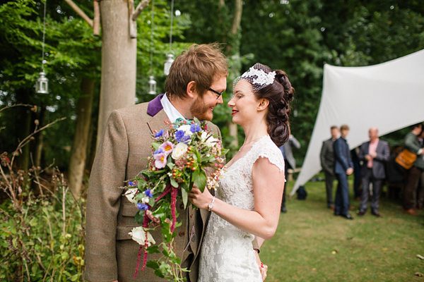 Vintage and bohemian inspired woodland wedding