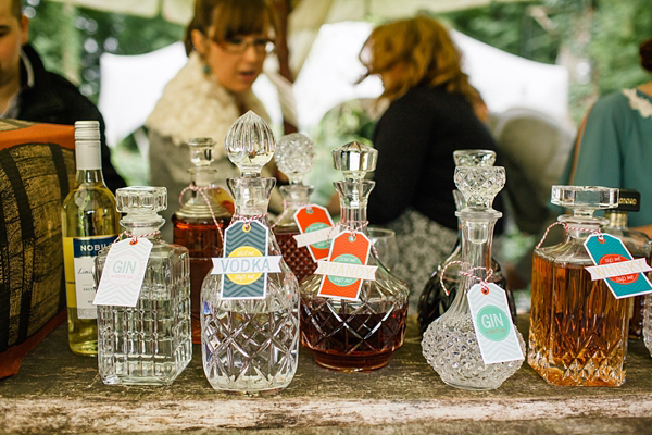 Vintage and bohemian inspired woodland wedding