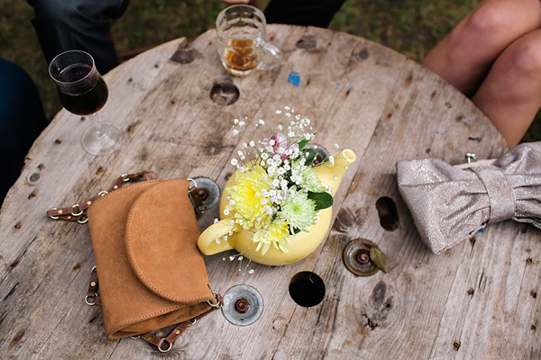 Vintage and bohemian inspired woodland wedding