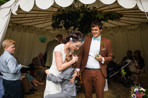 Vintage and bohemian inspired woodland wedding